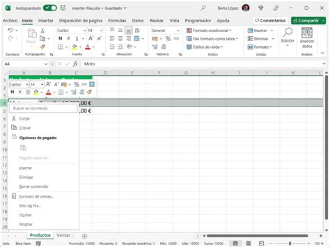 como insertar una fila en excel|Cómo insertar filas en Excel de manera rápida